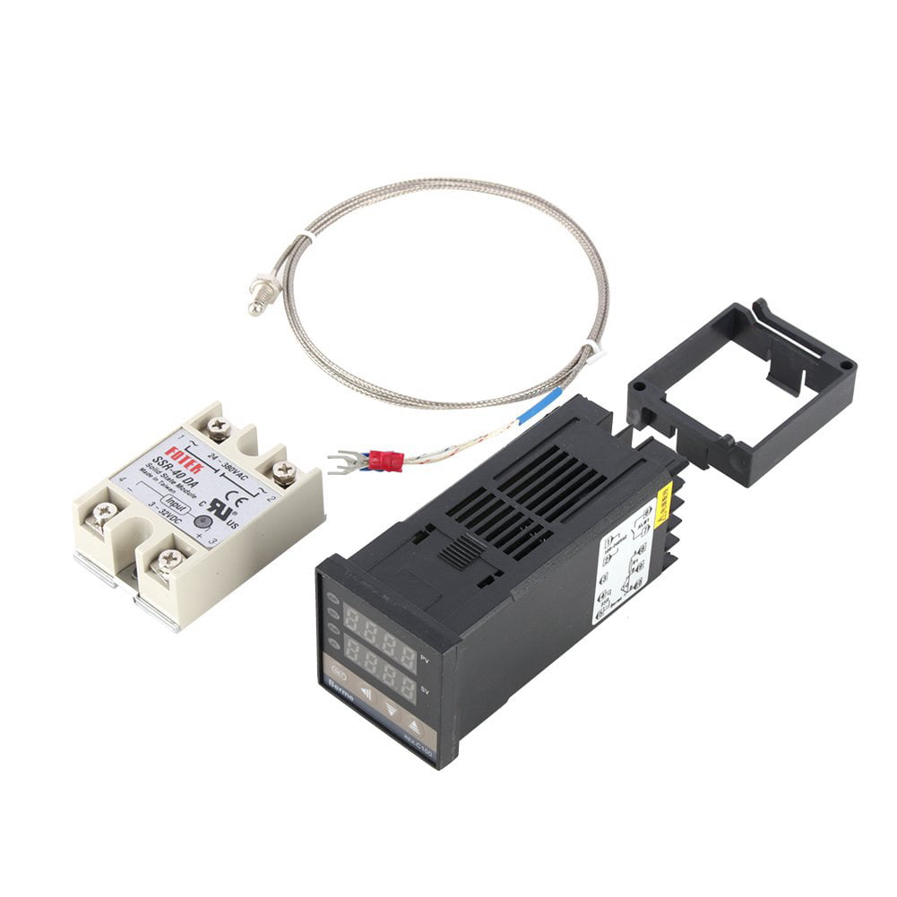 Dual Digital PID Temperature Controller Programmable Thermostat J8M6 