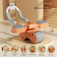 thumbnail image 4 of Naiovety Rueda Abdominal, máquina de entrenamiento muscular de rebote automático, rodillo de entrenamiento de soporte plano para codo de Accesorios para máquinas de ejercicios Gris, 4 of 6