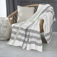 thumbnail image 2 of ZNDUO Grey Checkered Lines Pattern Pattern Thickening Blanket, Fluffy Soft Cozy Flannel Throw Blankets, 60"x50" Inches, 2 of 8