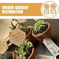 thumbnail image 4 of Raindrops Khaki Wood Plant Labels Durable Garden Markers for Plants 20Pcs, 4 of 6