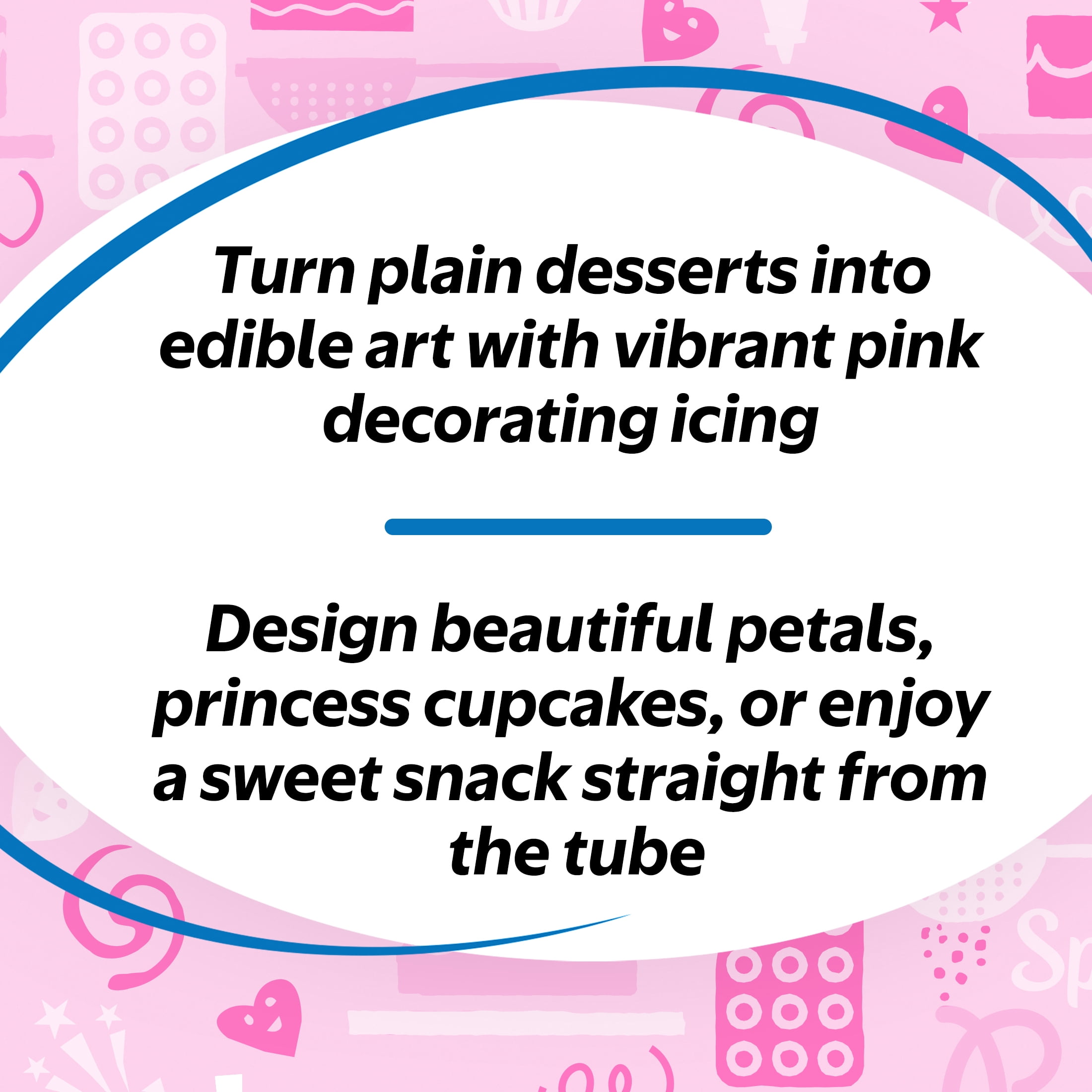 Great Value Pink Decorating Icing, 4.25 oz