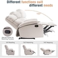 thumbnail image 2 of hzlagm Manual Recliner Chair with Adjustable Footrest for Small Spaces Living Room Bedroom RV Beige, 2 of 6