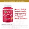 thumbnail image 6 of Qunol CoQ10 Gummies, 100mg,  Ultra-High Absorption, Heart Health Supplement, 60 Count, 6 of 8