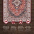 thumbnail image 6 of Linon Eclipse Sanlin Red & Ivory 5x7 Area Rug, 6 of 8