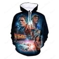 thumbnail image 3 of Sudadera con capucha para hombre, con estampado 3D de Regreso al futuro, sudadera con capucha gráfica para hombre y mujer, sudadera con capucha de gran tamaño a la moda, abrigo para niño, chaqueta dep, 3 of 5