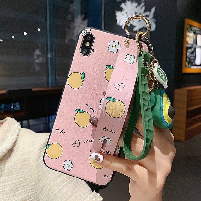 Funda con soporte de teléfono para Samsung galaxy S21 Ultra S20 FE S8 S9 S10 S20 plus NOTE 9 10 20, funda de TPU colgante con correa para la muñeca, 10x qym unisex