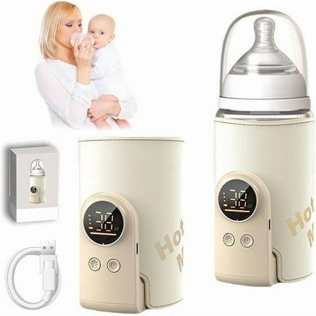 Baby Bottle Warmer, 12-in-1 Fast Milk Warmer W/ Appointment &Timer, 24H Accurate Temperature Control and Auto Shut off, Baby Food Heater w/ LCD Display & BPA-Free, Dual Bottle Design for All Bottles