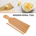 thumbnail image 2 of ENJOYW 1 Set Stable Fine Texture Pasta Making Board Wood Practical Wave Pattern Gnocchi Maker for Home Pasta Making Board, 2 of 7