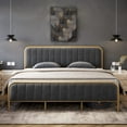 thumbnail image 3 of Bed Frame,Stylish Bed Frame with Headboard,Heavy Duty Platform Bed Frame with Under Bed Storage,No Box Spring Required,No Noise,Easy to Assemble, 3 of 7