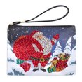 thumbnail image 1 of Bolso Mano Con Diamantes Forma Especial Cuero PU Navidad Papá Noel, 1 of 9