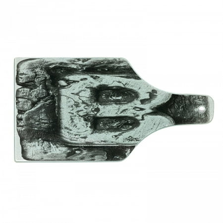 

Letter B Cutting Board Steel Aged B with Toned Cracks and Distressed Effects Ceramic Inspired Print Decorative Tempered Glass Cutting and Serving Board Wine Bottle Shape Grey Grey by Ambesonne