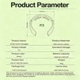 thumbnail image 3 of Neck Massager, TENS EMS Technology, 19 Intensities, Dual Control, Portable for Work & Travel, 3 of 8