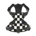thumbnail image 4 of Lsque Black and White Checkerboard Dog Harness, No-Pull Pet Harness with 2 Leash Clips, Adjustable Soft Padded Dog Vest with Easy Control Handle for Large Dogs-X-Large, 4 of 9