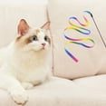 thumbnail image 5 of Feelers Interactive Cat Rainbow Wand Toys, Interactive Cat Teaser Wand String, Colorful Ribbon Charmer for Kittens, 2pcs(60cm & 120cm), 5 of 8