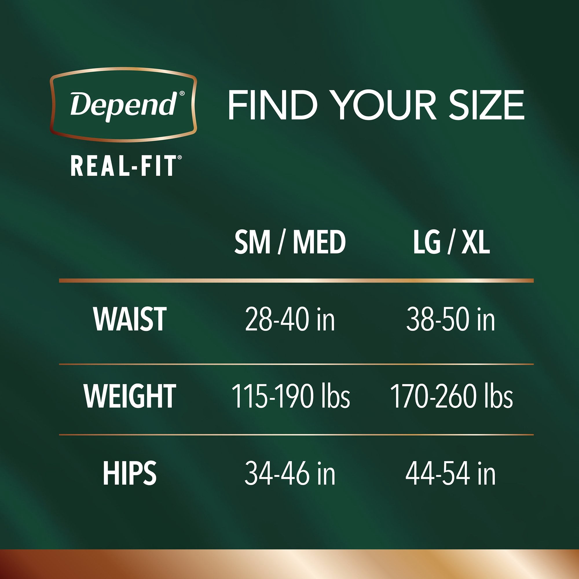 Depend Real Fit Disposable Underwear Male Waistband Style Large / X-Large, 55427, 50, 24 Ct