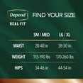 thumbnail image 2 of Depend Real Fit Disposable Underwear Male Waistband Style Large / X-Large, 55427, 50, 24 Ct, 2 of 7