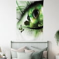 thumbnail image 4 of Abstract Home Decor Wall Hanging Tapestry, abstract natural artwork with a swan floating in the eye and flying butterflies, Bedroom Living Room Dorm Accessories, 60 X 80 Inches, by Ambesonne, 4 of 5