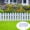 D 1Pcs, variant on Mareep 1Pcs White Plastic Garden Fence with Ground Stakes, 7.78*6.92in Decorative Mini Fence for Flower Beds, Outdoor Yard Border, Lawn Edging, and Small Animal Protection for Patio and Garden Decor