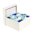 thumbnail image 2 of Jabón de baño con flores preservadas, regalo de flores de rosas para el día de San Valentín, aniversario, cumpleaños (azul), 2 of 8