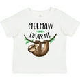 thumbnail image 3 of Inktastic Meemaw Loves Me Cute Sloth and Baby Boys or Girls Toddler T-Shirt, 3 of 5