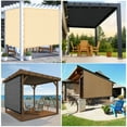 90 Shade Fabric Sun Shade Cloth with Grommets GN08 for Pergola