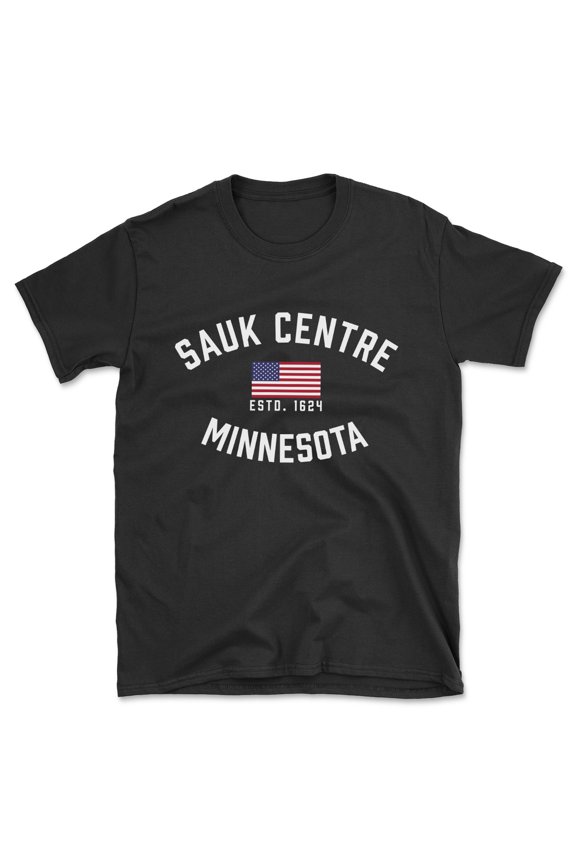 Sauk Centre Minnesota Patriot Men's Cotton T-Shirt