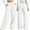 White, variant on hotojiny High Waisted Sweatpants for Women Comfortable Wide Leg Athletic Pants with Pockets Loose Fit Lounge Pants(White,X-Large)
