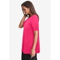 thumbnail image 2 of Jessica London Women's Plus Size Stretch Knit Boatneck Swing Tunic, 2 of 4