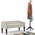 thumbnail image 2 of Simpli Home Parris 50 inch Wide Contemporary Upholstered Bench in Platinum, 2 of 5