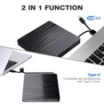 thumbnail image 4 of Inteprter Unidad óptica externa delgada para PC de escritorio Universal, reproductor de DVD ROM de bajo ruido y bajo retardo, accesorios de lector de Sistemas de cine en casa, 4 of 6