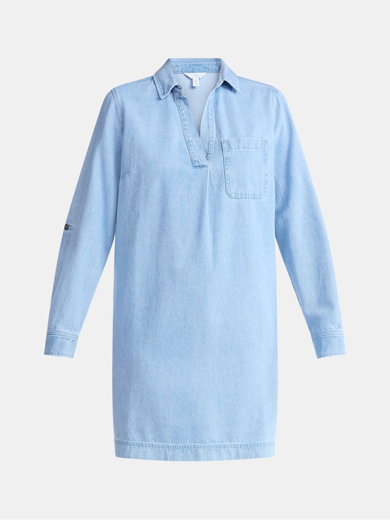 denim shirt dress walmart Time and Tru Women's Denim Shirt Dress, XS-XXXL