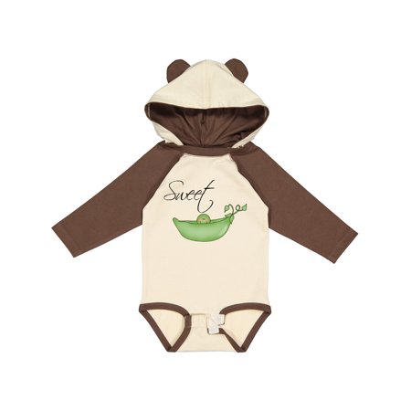 

Inktastic Sweet Pea Gift Baby Girl Long Sleeve Bodysuit