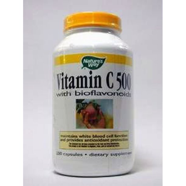 Nature's way vitamin c 500 bioflavonoids capsules, 250 ct