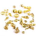 thumbnail image 3 of Pegatinas de diseño mixto para decoración de uñas, metal plateado, criaturas marinas, conchas, estrellas, clavos marinos, diamantes de imitación, accesorios, 3 of 5