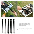 thumbnail image 2 of MEIBUTYUP 5-Piece Black Metal Tongs Set for Outdoor Camping, Barbecue, Grilling and Kitchen Use, 2 of 6