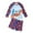 Q04-Light Blue, variant on Taybagh Toddler Girls Long Sleeve Half Zipper Swimsuits Print Rash Guard Girls Tankini Swimsuit for Play