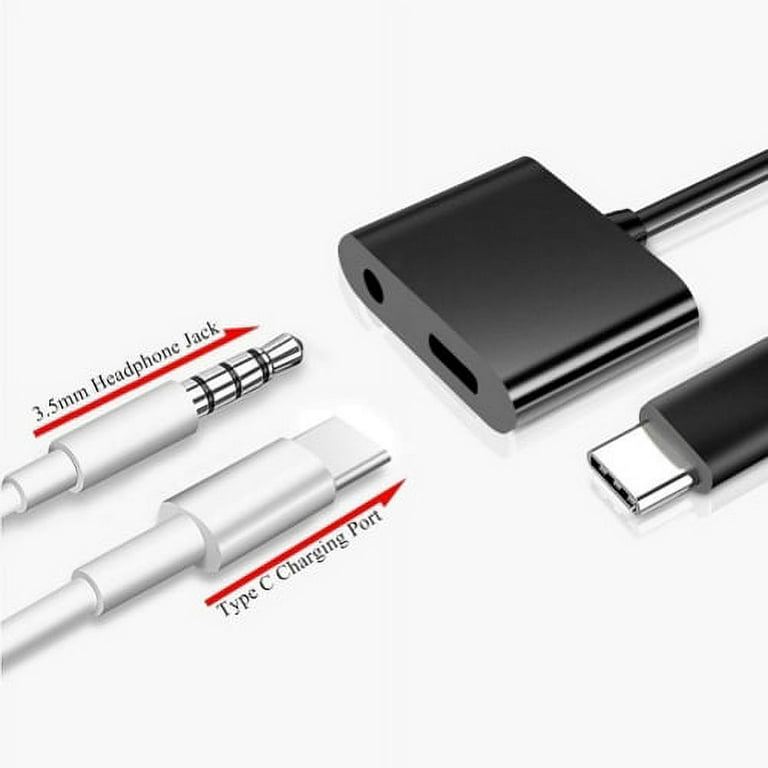 For iPad Pro 12.9 (3rd Gen) and Pro 11 - USB-C Headphone Adapter Earphone  3.5mm Jack Charger Port Splitter Mic Support Hands-free Type-C Headset  Adaptor P6W for iPad Pro 12.9 (3rd Gen)