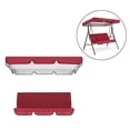 thumbnail image 3 of Columpio con 3 Asientos para Patio Jardín Terraza Duradero Ligero Impermeable Funda para Columpio para Exteriore -rojo, 3 of 7