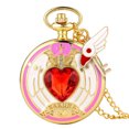 thumbnail image 5 of Card Captor Sakura Sailor Moon Animation Comics Peripheral Toys Pocket Watch Necklace Pendant Keychain Collection, 5 of 5