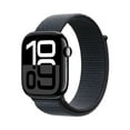 thumbnail image 1 of Apple Watch Series 10 GPS + Cellular 46mm Jet Black Aluminum Case with Ink Sport Loop, 1 of 9