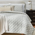 thumbnail image 6 of Better Homes & Gardens Grey Yarn Dyed Stripe Chambray Pillow Shams, King (2 Count), 6 of 6