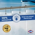 thumbnail image 6 of Clorox Shower Curtain Liner, Premium Heavyweight Durable Waterproof 8g PEVA for Bathroom with Weighted Magnets, Standard Size 72" x 72", Clear 1 Pack, 6 of 11