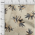 thumbnail image 2 of oneOone Velvet Dark Beige Fabric Abstract Leaves Fabric For Sewing Printed Craft Fabric By The Yard 58 Inch Wide, 2 of 4