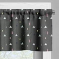 thumbnail image 5 of Ambesonne Geometric Valance & Curtain, Triangles Color Art, 55"x24", Dark Taupe Multicolor, 5 of 6