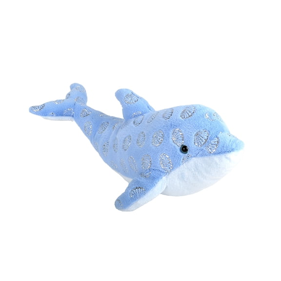 Wild Republic Dolphin, Foilkins, Stuffed Animal, 12 inches, Gift for Kids, Plush Toy, Fill is Spun Recycled Water Bottles