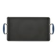 thumbnail image 4 of Anolon Advanced Hard Anodized Nonstick Double Burner Griddle with Roasting Rack, 2-Piece, Indigo, 4 of 4