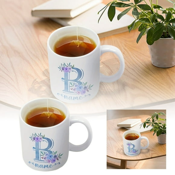 Stylish Ceramic Glass & Bottle for Indoor Leisure Perfect for Entertaining Guests Enjoying Coffee and Afternoon Tea with Prints and Letters