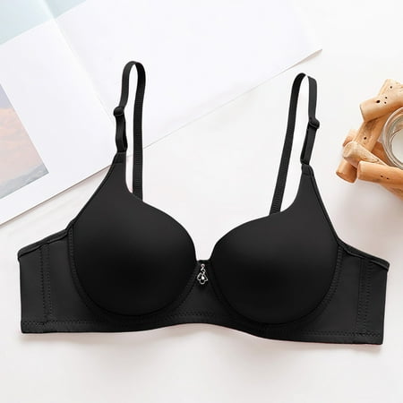 Pavied Push Up Bra Seamless Bras Women s Comfortable Strapless Non Slip Folding Traceless And Ring Summer New Bra Balconette Bras Minimizer Bra Black 80