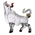 thumbnail image 1 of Decantador de líquido de vidrio, dispensador de decantador de vino con forma de toro animal, botella de vidrio para cumpleaños y San Valentín, soporte, 1 of 8
