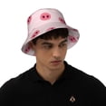 thumbnail image 6 of Kdxio Reflective Bucket Hat - Cute Pig Nose Print Bucket Hat for Men,Women, 6 of 9